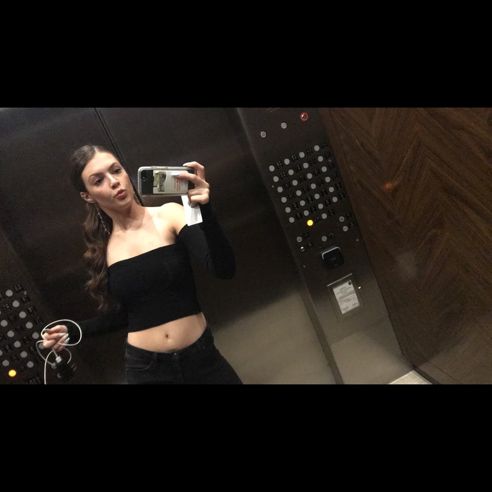 Off the shoulder crop top